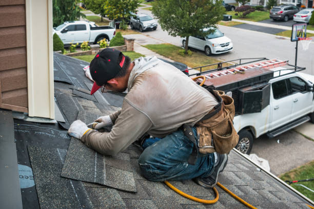 Professional Roof Installation technician working in Tillson, NY